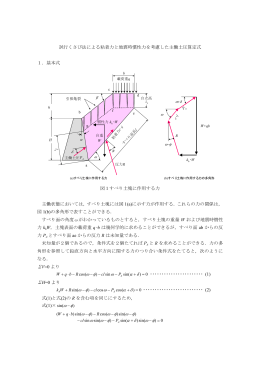 試行くさび法による土圧算定式pdfファイルはこちら