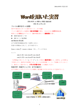 ファイル操作を行った感想 de Moivre の公式 nx inx xix sin cos sin cos