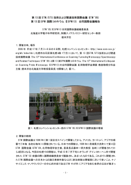 第 13 回 STM/STS 技術および関連技術国際会議（STM 05）