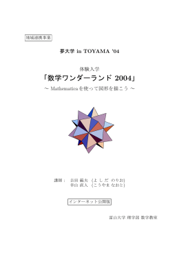 「数学ワンダーランド 2004」
