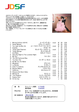 1 Moving On(from GOYA) ムービング・オン vocal W 29 2:29 2 Sweet