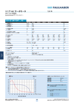 3,6 N リニア・DC サーボモータ