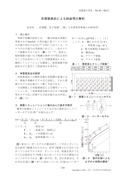 有限要素法による斜面雪圧解析