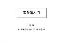 変分法入門