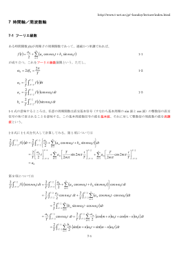 時間軸／周波数軸