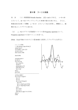 第5章 フーリエ係数