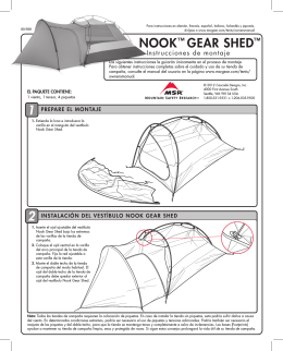 NOOK™ GEAR SHED - Cascade Designs, Inc.