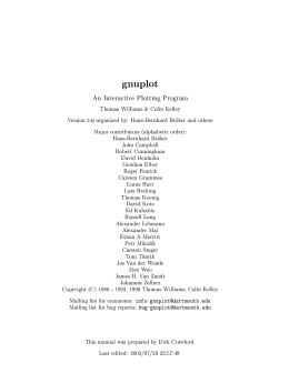 gnuplot documentation