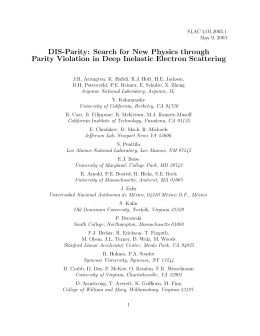 Search for New Physics through Parity Violation in Deep Inelastic