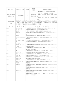 雄山高校シラバス 必履修科目PDF
