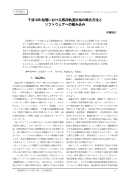 干渉 SAR 処理における残存軌道位相の除去方法と ソフトウェアへの