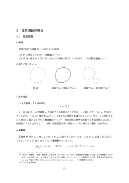 第2節(1) 複素関数の微分