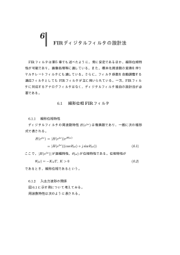 FIRディジタルフィルタの設計法