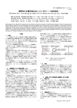 暗黙知の定量的抽出法による CFD ベース船体設計