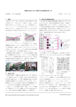 情報化社会における異文化交流施設の在り方