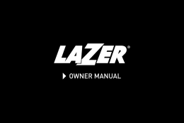 OWNER MANUAL