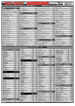 3DSタイトル WiiUタイトル PS3タイトル PS4タイトル PSVITAタイトル