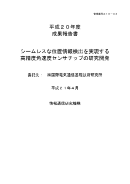 H20成果報告書
