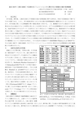 過去 100 年（1901-2000）の全球水文シミュレーションから算定された陸