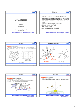 GPS基礎実験説明用ファイル - 松永研究室