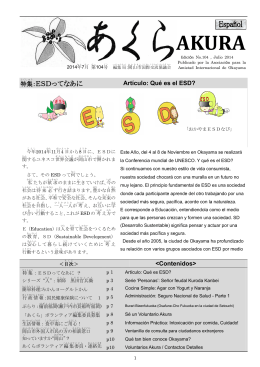 (Espa&ntilde;ol) AKURA Edici&oacute;n No.104, Julio 2014（PDF:591KB）