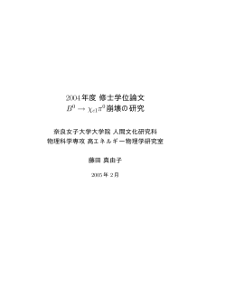 - 奈良女子大学 高エネルギー物理学研究室