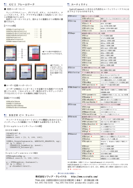GUI フレームワーク ユーティリティ