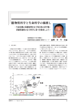 物質科学と生命科学の橋渡し - 先端基礎研究センター