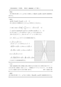 直線通過領域と三角関数