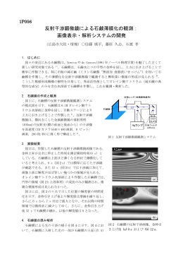 反射干渉顕微鏡による石鹸薄膜化の観測： 画像表示