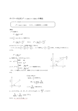 公式 eix = cos x + i sin x 導出