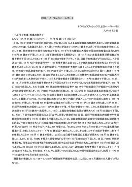 2015-1 月 マンスリー・レポート トウキョウフォレックス上田ハーロー（株