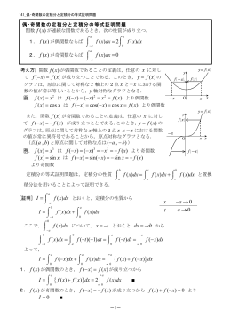141 偶・奇関数の定積分と定積分の等式証明問題