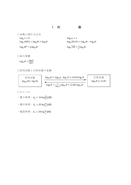 1．対 数