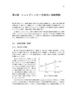 第3章 シュレディンガー方程式と波動関数
