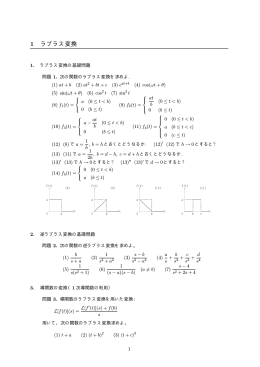 1 ラプラス変換