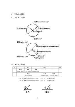 1 三角比の導入