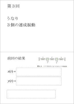 3個の連成振動 うなり 第3回