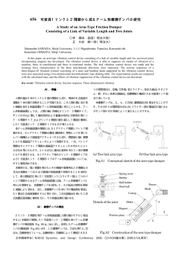 可変長1リンクと2関節から成るアーム形摩擦ダンパの研究 可変長1