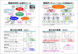 電磁技術者に必要なツール 電磁界シミュレーション（計算電磁気学） 差分