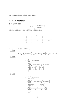 2 フーリエ級数の例