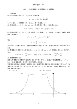 02．指数関数・対数関数・三角関数