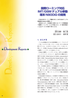 国際ローミング対応 IMT/GSMデュアル移動 端末N900iGの