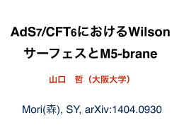 AdS7/CFT6におけるWilson サーフェスとM5