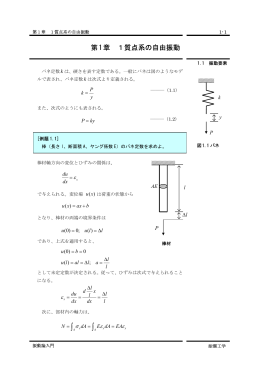 1質点系の自由振動