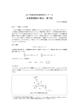 多変数関数の微分：第7回