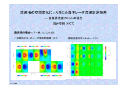 流速場の空間変化により生じる海洋レーダ流速計測誤差