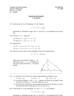 Page 1 Technische Universit舩 Clausthal Institut f   Mathematik Prof