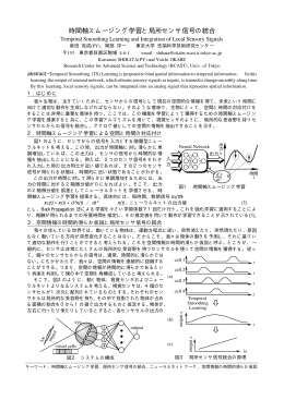 時間軸スムージング学習と局所センサ信号の統合