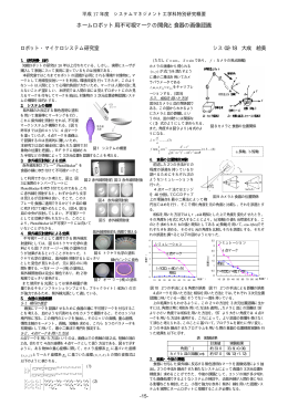ホームロボット用不可視マークの開発と食器の画像認識